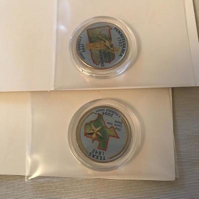 Lot 1 - Colorized Statehood Quarter Collection 