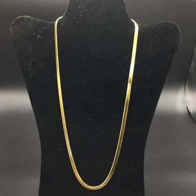 Lot 106 - Pair of Gold Necklaces and Gold Bracelet 