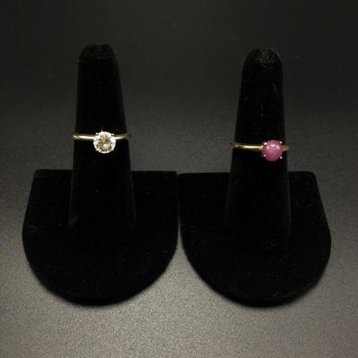 Lot 94 - Pair of Rings
