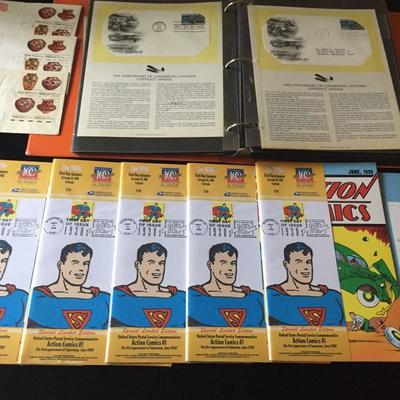 Lot 83 - First Day Issue Stamps and Superman 60th Anniversary Comic 