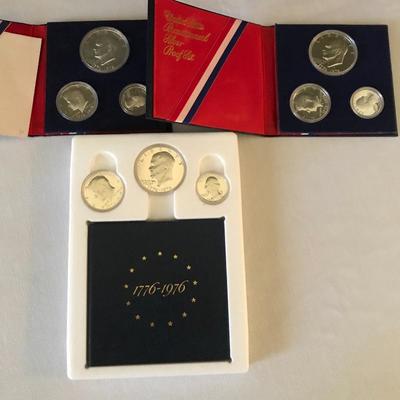 Lot 2 - Three Bicentennial Three Proof Coin Sets