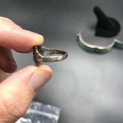 Lot 51 - Sterling Ring and Bracelet