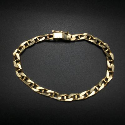 Lot 106 - Pair of Gold Necklaces and Gold Bracelet 