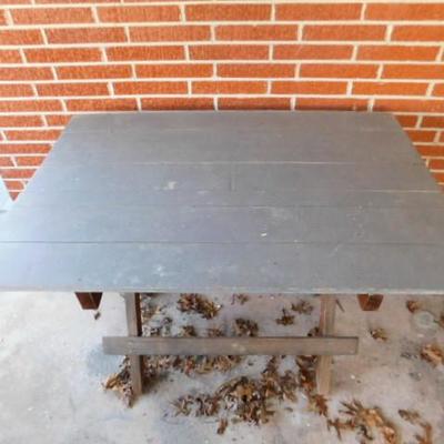 Sturdy Solid Wood Pine Work or Recreation Table 48