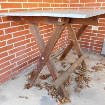 Sturdy Solid Wood Pine Work or Recreation Table 48