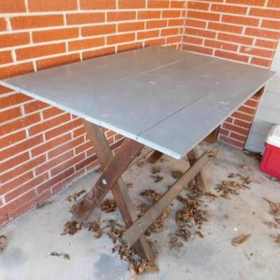 Sturdy Solid Wood Pine Work or Recreation Table 48