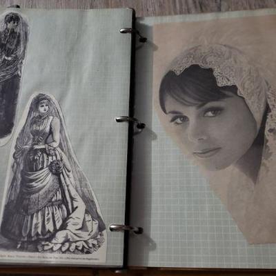 Amazing Victorian Vintage Fashion Album Many items from 1800s 