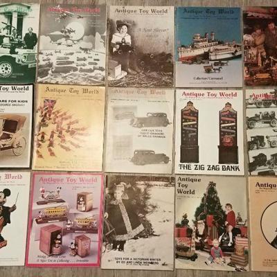 Huge Lot of 155 Vintage Antique Toy World Magazines