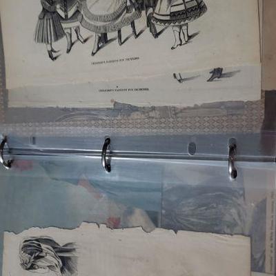 Amazing Victorian Vintage Fashion Album Many items from 1800s 