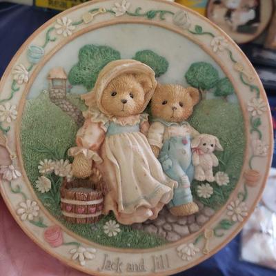 1994 Cherished Teddies Jack & Jill "Our Friendship Will Never Tumble" Plate 556