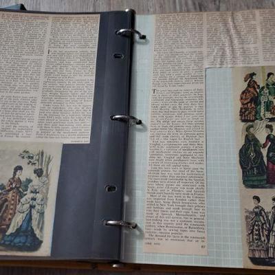 Amazing Victorian Vintage Fashion Album Many items from 1800s 