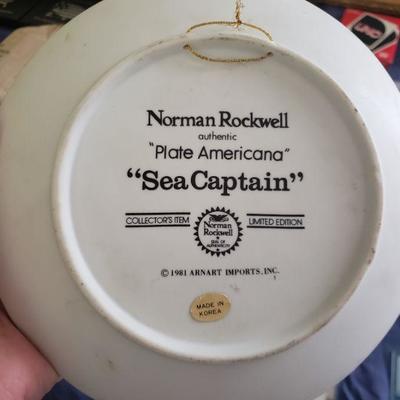 Norman Rockwell "Plate Americana" "Sea Captain" Limited Edition 1981