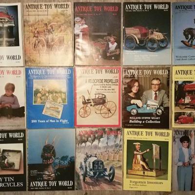 Huge Lot of 155 Vintage Antique Toy World Magazines