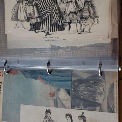 Amazing Victorian Vintage Fashion Album Many items from 1800s 