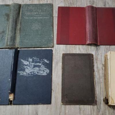 Lot of 40+ Vintage Book Boards Covers & 1865 Book for Arts and Crafts Hobbies