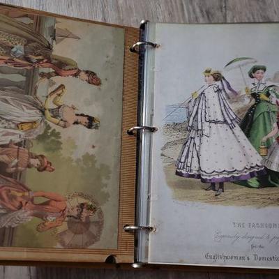 Amazing Victorian Vintage Fashion Album Many items from 1800s 