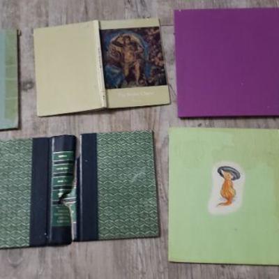 Lot of 40+ Vintage Book Boards Covers & 1865 Book for Arts and Crafts Hobbies
