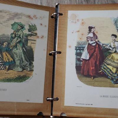 Amazing Victorian Vintage Fashion Album Many items from 1800s 