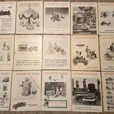 Huge Lot of 155 Vintage Antique Toy World Magazines