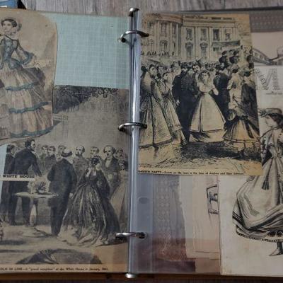 Amazing Victorian Vintage Fashion Album Many items from 1800s 