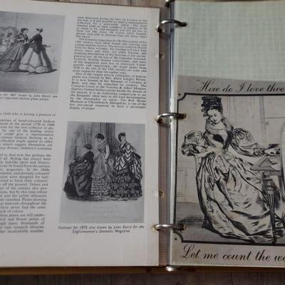 Amazing Victorian Vintage Fashion Album Many items from 1800s 