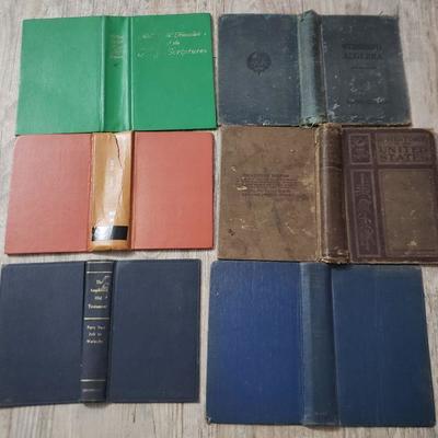 Lot of 40+ Vintage Book Boards Covers & 1865 Book for Arts and Crafts Hobbies