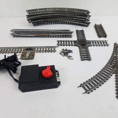 Vintage S Scale Train Rail Lot A: 21 Piece Lot + Connectors
