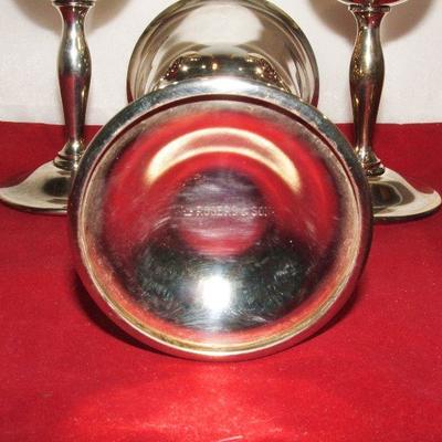 Set of 4  Wm  Rogers & Sons Silver Plared Wine/Water Goblets 