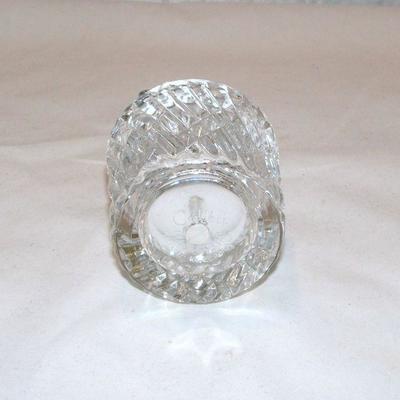 Vintage Lead Crystal & Chrome Table Lighter By Colibri - Collectors Item  
