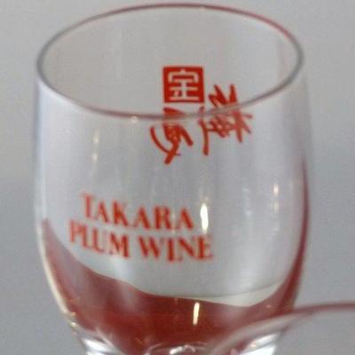  Vintage Collector Item - Takara Plum Wine Glasses Use For Liqueur, Cordial 