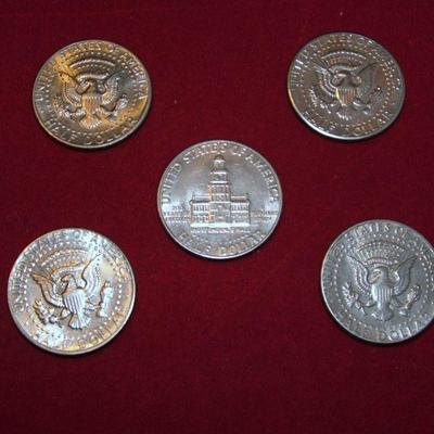 Kennedy Half Dollars  Lot of 5
