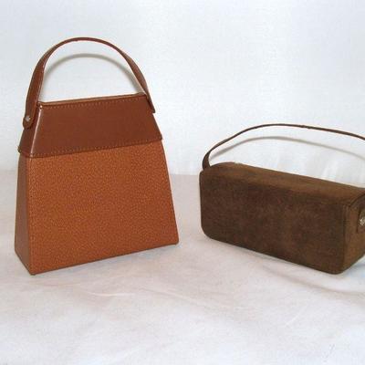 Leather and Suede Eyeglasses Case  Lot of 2