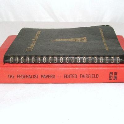 Federalist Papers Hardcover & I Am An American Booklet