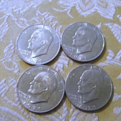 Eisenhower Dollars - Lot Of 4