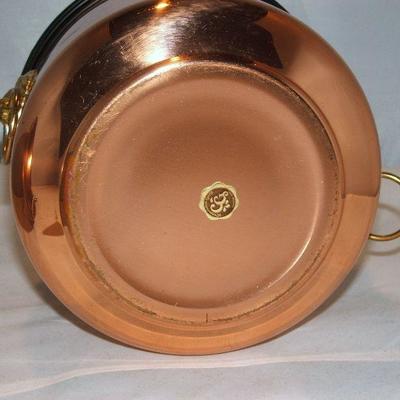 Vintage Coppercraft Guild Copper Ice Bucket With Brass Handles & Ice Tongs  