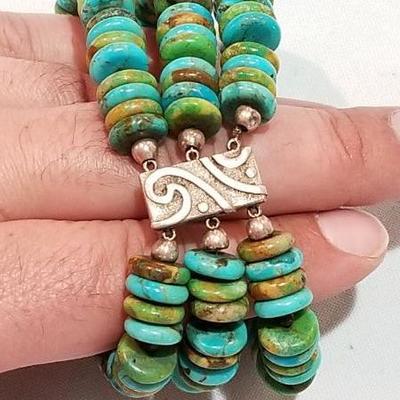Sterling and turquoise bracelet