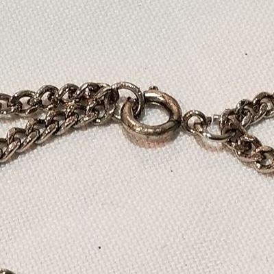 Long double fringe vintage necklace