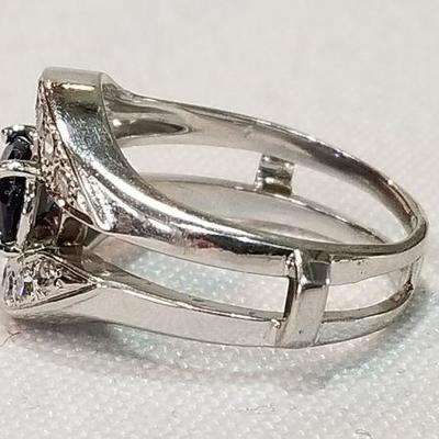 14k Saphire diamond ring. Inv# 10
