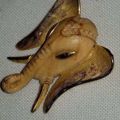 Vintage Elephant Brooch