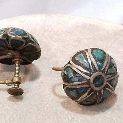 Vintage inlaid necklace
