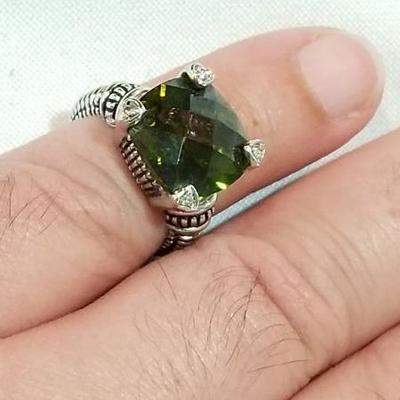 Sterling huge ring.