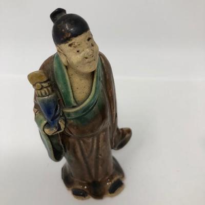 160:  Three Vintage Chinese Mud Men