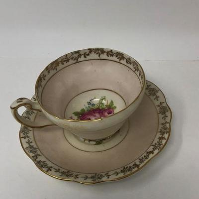 073:  Five Assorted Bone China Tea Cups and Saucers