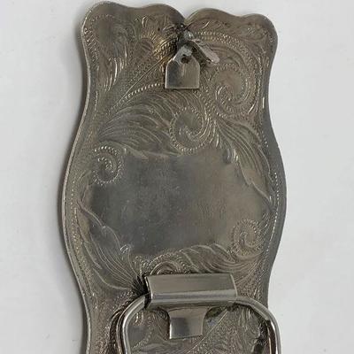 190: 3 Hand Crafted Polished Stone Belt Buckles