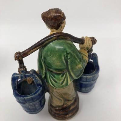 163:  Three Vintage Chinese Mud Men
