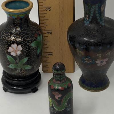 166:  Five Cloisonne' Miniature Vases 