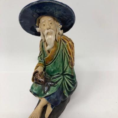 154:  Three Vintage Chinese Mud Men