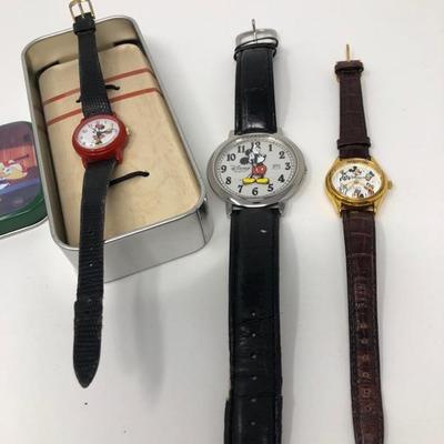 169:  Three Disney Watches