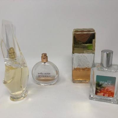 125:  Assorted Used Perfumes, Donna Karan, Estes Lauder and White Shoulders
