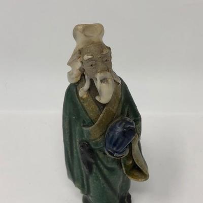 155:  Three Vintage Chinese Mud Men